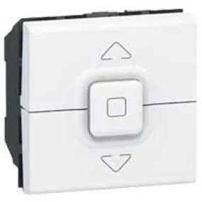Bouton poussoir pour volets roulants LEGRAND Mosaic blanc - 077025