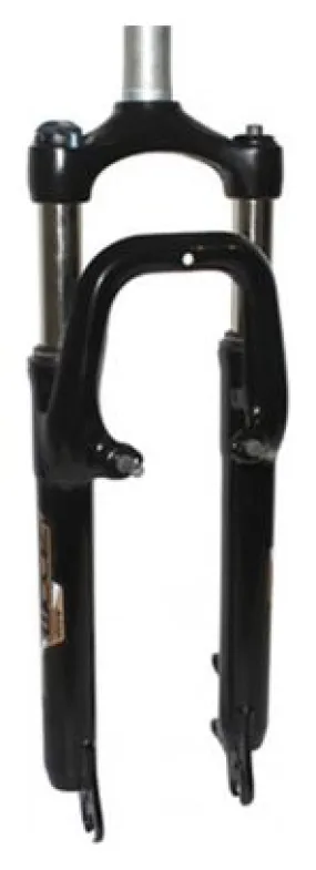 FOURCHE VTT 26   ZOOM 386MLO A RESSORT NOIR REGLABLE-BLOCABLE DEB. 60MM PIVOT LISSE 296mm 1''1-8-28 6 EXTERIEUR COMPATIBLE V-BRA