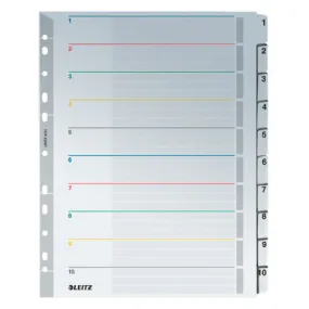 Leitz répertoire réinscriptible XL, A4, 1-10